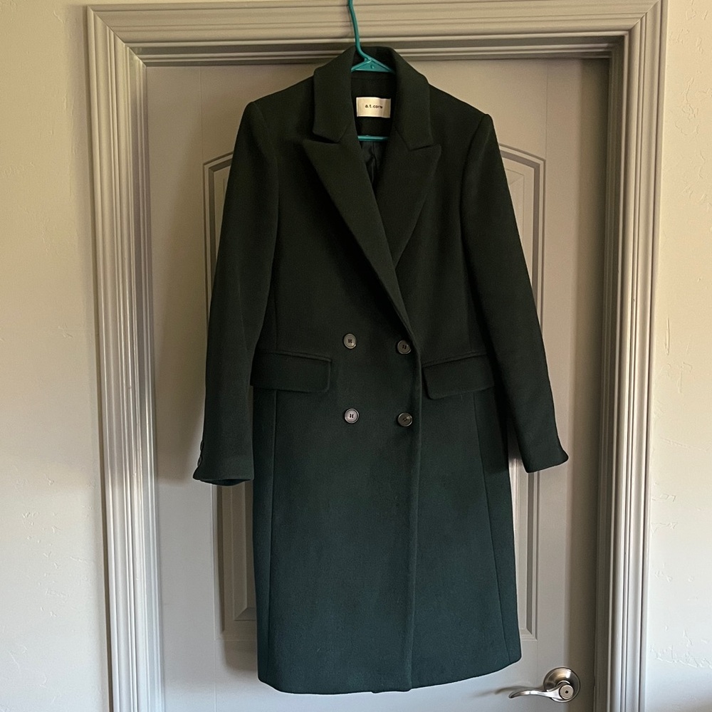Classic Forest Green Trench Coat